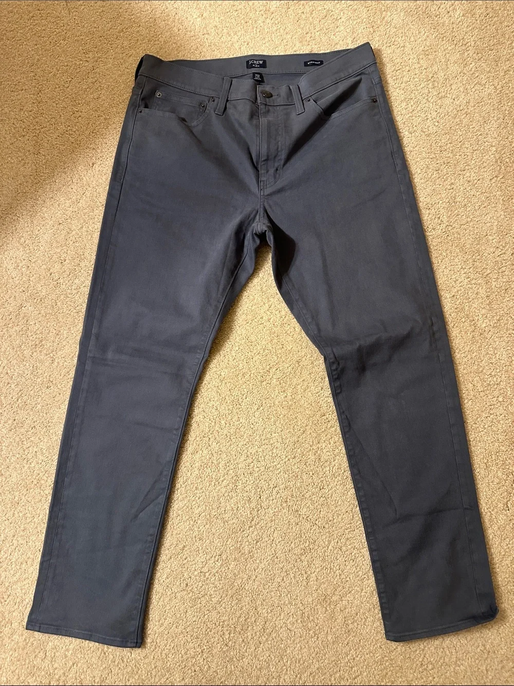 J Crew Flex straight Men's Slim pants  - Charcoal Gray w33L30